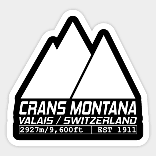 Retro Ski Val Thorens France Skiing and Mountain Biking Paradise Sticker